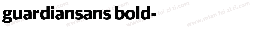 guardiansans bold字体转换